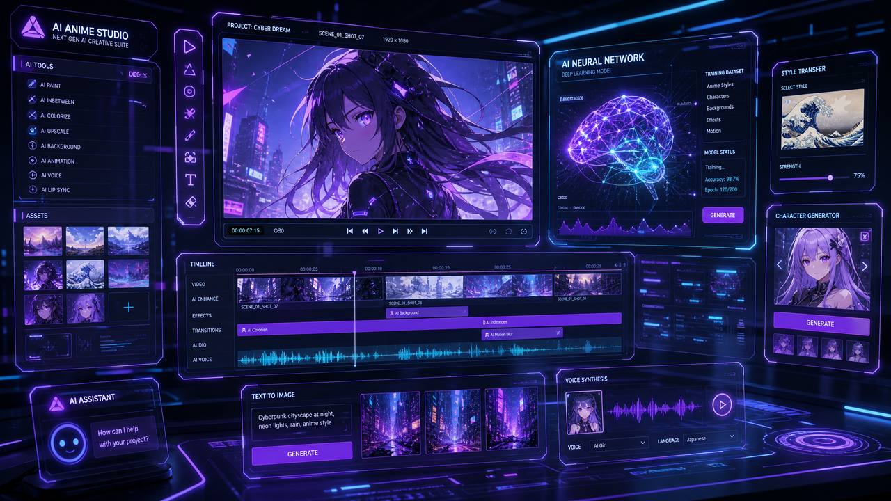 里番网AI动漫创作工具
